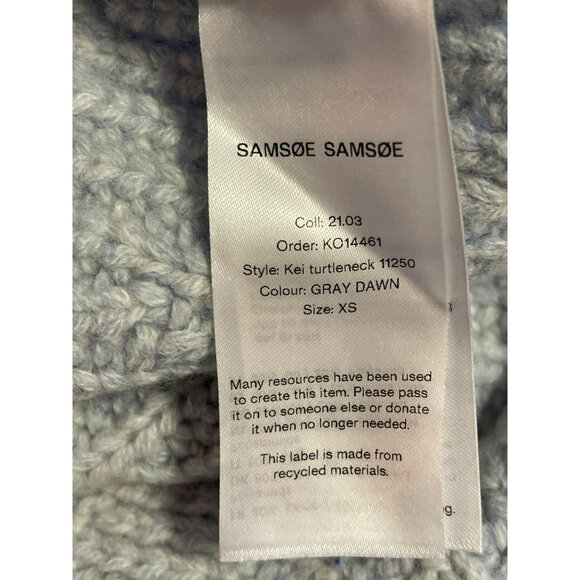 Samsoe Samsoe Chunky Turtle Neck Rib Sweater Sz XS NWT - Picture 8 of 11